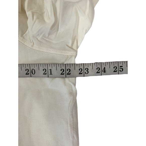 Croft & Barrow Women's Ivory Classic Mock Neck Top - Picture 5 of 6